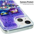 thumbnail image 5 of Case for iPhone 14 Plus, iPhone 14 Plus Case Cute Pink Glitter Luxury Sparkle Liquid for Girls Women Quicksand Clear Soft TPU Protective Phone Case for iPhone 14 Plus Couple Owls, 5 of 10