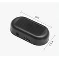 thumbnail image 2 of Car Solar Powered Dummy Alarm Light | Simulated Anti-Theft Indicator | Solar & USB Charging | LED Strobe Red/Blue | Automatic Sensor | Easy Install | Universal Fit | 1.97 x 0.98 in | ABS Material, 2 of 2