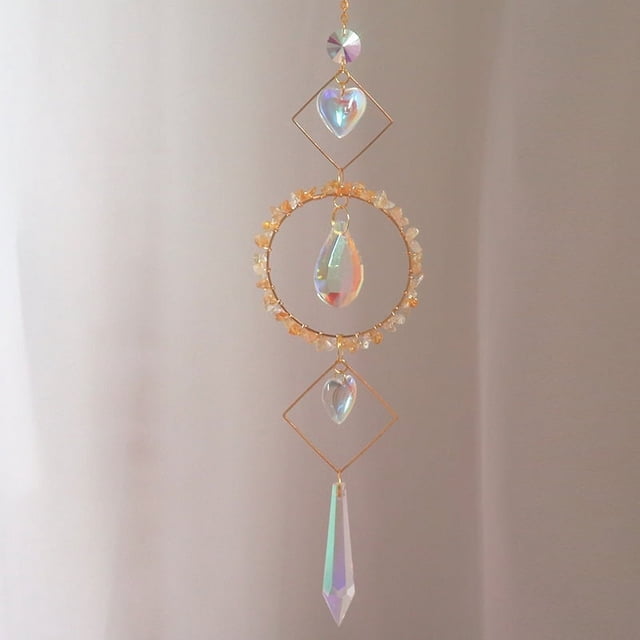 Nvzi Bola de prismas de cristal atrapasol para colgar en la ventana, decoración navideña para jardín, B21