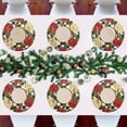 thumbnail image 7 of Ryvnso Roses Flower on Lattice Round Plate Mats Dining Table Placemat Set of 6 for Holiday Decoration, 7 of 7
