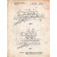 thumbnail image 2 of Borders, Cole 25x32 Black Ornate Wood Framed with Double Matting Museum Art Print Titled - PP740-Vintage Parchment Black Powder Rifle Scope Patent Poster, 2 of 4