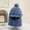 Blue, variant on QQAMB Kids Winter Trapper Hat Windproof Warm Scarf Hat Neck Warmer Hood Cap with Visor and Pom Pom for Boys Girls 1-4 Years