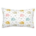 thumbnail image 1 of Balery Little Elephant Funda de Cojín Estampada, Regalos para Mujeres, Regalos de Amor para Ella, Regalos para Novia o Esposa, Funda de Almohada-16"x24", 1 of 6