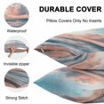 thumbnail image 4 of Waterproof Throw Pillow Covers Set of 2, 16x16 Inch Beach Ocean Decorative Pillowcases Outdoor Pillow Slip Cushion Covers Set for Couch Tent Sunset Scenery Seashore Horizon Summer, 4 of 7