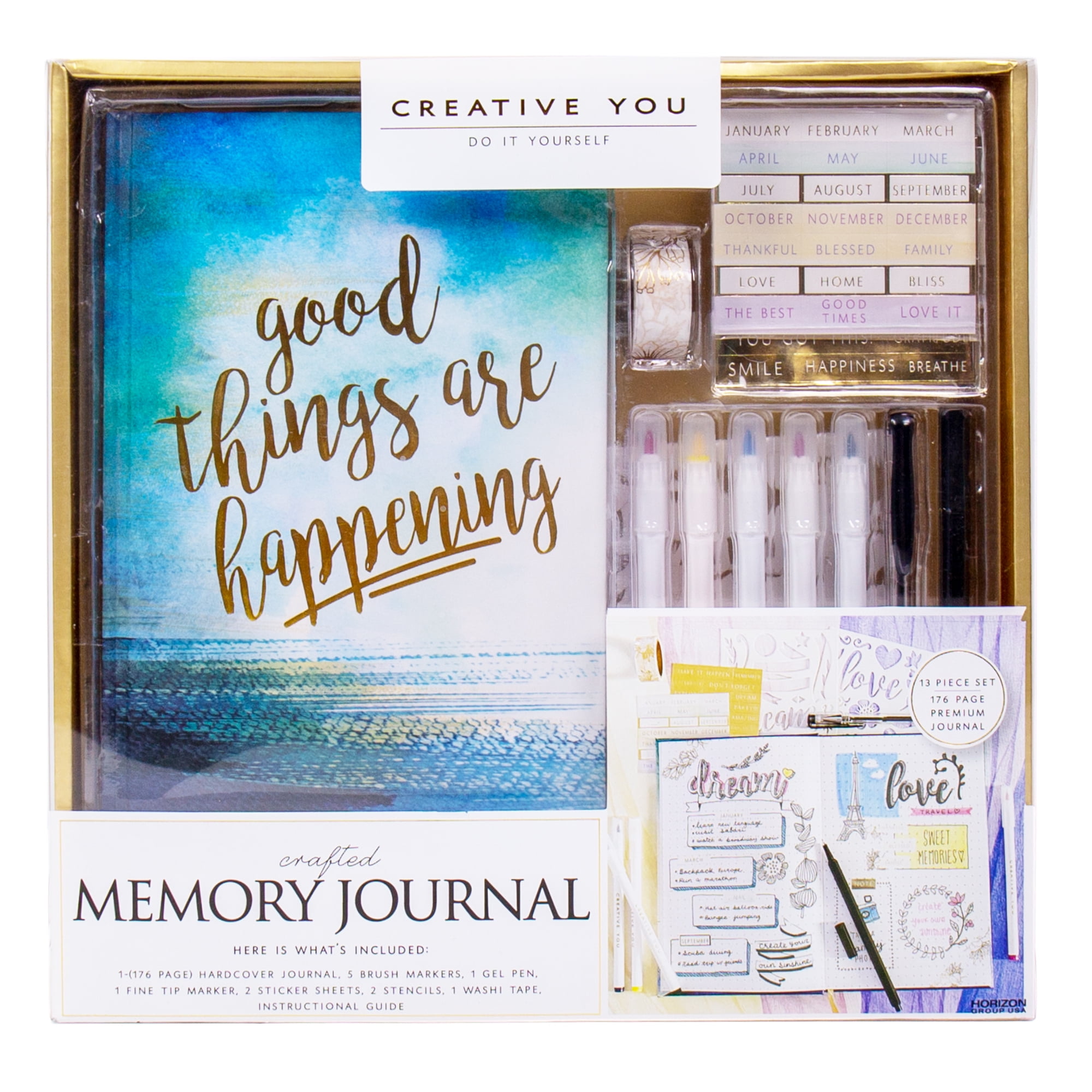 Creative You Crafted D.I.Y. Keepsake Memory Journal, 176 Pages