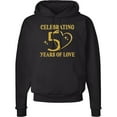 thumbnail image 2 of Inktastic 50th Wedding Anniversary 50 Years Adult Hoodie Sweatshirt, 2 of 4