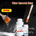 thumbnail image 3 of Résine de Réparation en Fibre de Carbone AB Colle Forte pour Pièces de Voiture Vélo Kit Transparent Résine Époxy A100g-B27g,1 * Résine Époxy AB, 3 of 7