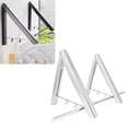 thumbnail image 3 of Retractable Clothes Hanger Wall Mounted Folding Clothes Drying Rack Space Aluminum  Hanging Drying Rod For Balcony Bedrooms, 3 of 8