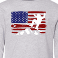 thumbnail image 4 of Inktastic Snowboarding Us Flag Long Sleeve Youth T-Shirt, 4 of 5