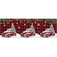 thumbnail image 2 of Kitchen Rugs and Mats Set of 1 Christmas Farm Truck Xmas Tree Bird Snow Red Plaid Kitchen Sink Mat,Non-Slip Area Runner Rug,Washable Floor Mat for Home Dining Room Office 18"x47", 2 of 6