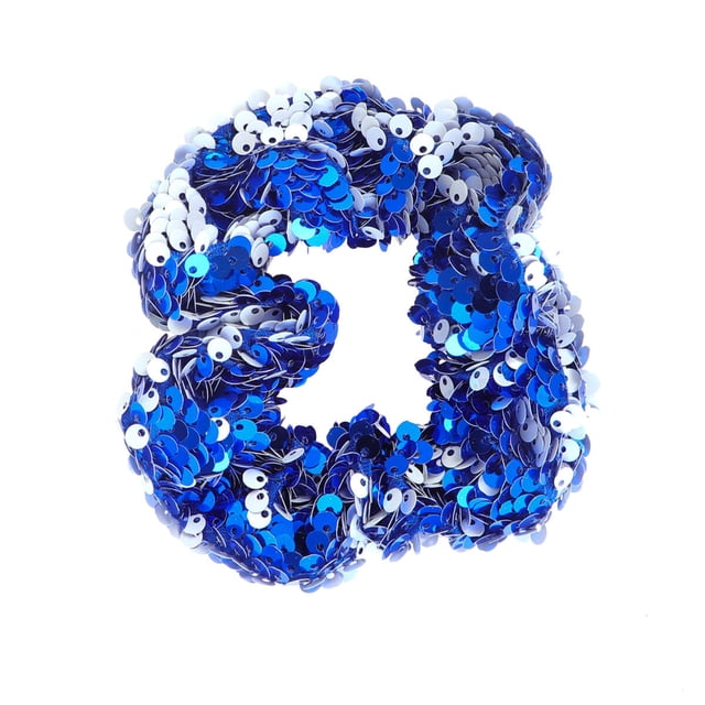 FELTECHELECTR Cintas para el pelo con lentejuelas, exquisitas bandas para el pelo, coleteros para niñas, mujeres y niñas (azul)