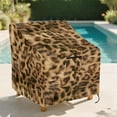 thumbnail image 2 of Renewold Patio Chair Covers Waterproof Dust Proof Stackable Patio Chair Covers Outdoor Lawn Patio Furniture Protection Fits up to 32"W x 35"D x 36"H, Brown Cheetah Print, 2 of 7