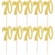 thumbnail image 4 of 10pcs Número 70 Cupcake Pick Glitter Papel Cake Stick Pick Topper Decoración Decoraciones para pasteles (Dorado), 4 of 6