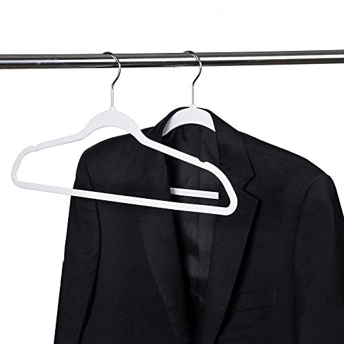 Ulimart Velvet Hangers 50 Pack Hangers Non Slip Felt Hangers Durable White  Velvet Hangers Non Slip Clothes Hangers for Coats, Suit, Jackets, Pants 