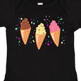 thumbnail image 4 of Inktastic Ice Cream Trio with Sprinkles Boys or Girls Baby Bodysuit, 4 of 5