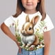 thumbnail image 5 of Cultivo de Manga Corta Superior Pascua Impresa Cuello Redondo Casual Versátil para Niños Niños Camisa de Manga Corta Tee Gráfica para 3-14 Años, 5 of 6
