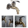 thumbnail image 4 of Grifo para vadora de aleación de Zinc con de fregadero G1/2-grifo de agua de un mango para de jardín - De bronce Sunnimix grifo de lavadora, 4 of 8