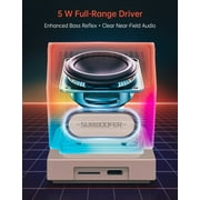 Divoom MiniToo Retro PC-Style Computer Speaker, Smart Pixel Screen with DIY Faces, Bluetooth & USB Audio, Alarm/White Noise Clock, Desk Setup Gift for Bedroom, Office & Gaming