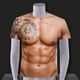 thumbnail image 4 of Camiseta Musculosa Con Estampado Digital Gráfico 3D, Manga Corta, Para Hombre, Halloween, XXL, Color De Piel, 4 of 8