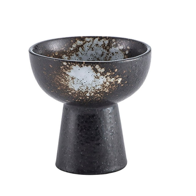 Ceramic Ice Cream Bowl Japanese Style Dessert Cup High Base Trifle Dish