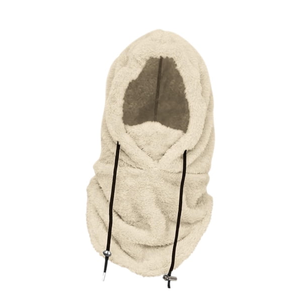 Gorro Con máscara de esquí Yinane bufanda pasamontañas beige
