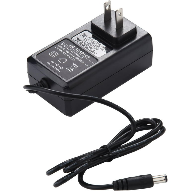  12V 2A Power Supply AC Adapter, AC 100-240V to DC 12 Volt  Transformers, 2.1mm X 5.5mm Wall Plug (12 Volt - 2amp - 2pack) : Electronics