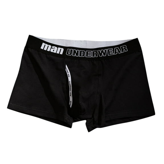 Cavosen Cotton Underwear for Men Mid Rise Trunks Breathable Soft Solid Color Comfortable Casual Briefs 1Pack