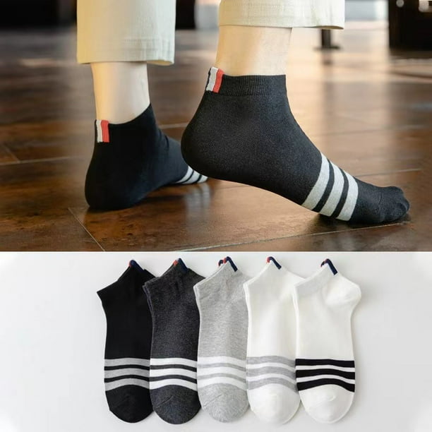 Calcetines de mujer a rayas simples otoño fino otoño ins calcetines de moda calcetines de algodón transpirables de celebridades de Internet a juego