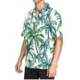 thumbnail image 2 of joogoo Men's Hawaiian Shirt Tropical Palm Tree Leaves Short Sleeve Casual Button Down Shirts M, 2 of 6