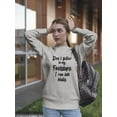 thumbnail image 2 of I Run Into Walls Funny Quote Sweatshirt Women -GoatDeals Designs, Female 4X-Large, 2 of 4