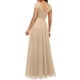 thumbnail image 5 of VISgogo Vestido de Noche Largo para Mujer, Vestido Elegante con Escote en V Sin Espalda de Patchwork de Encaje de Color Sólido, Ropa Simple de una Pieza VISgogo  moda, 5 of 9
