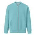 thumbnail image 6 of iHPH7 Baggy Jacket Baggy Jacket Women's Jackets Letterman Jacket Oversized Bomber Jacket Women Baseball Jacket Casual Outerwear Sky Blue L, 6 of 6
