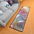 thumbnail image 5 of Abstract Waves Curves Runner Rug Ares Rug Non-Slip Laundry Rug 72×24 inch Soft Washable for Bedroom Bathroom Kitchen Living Room, 5 of 6