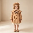 thumbnail image 2 of mgoYE Baby Coats Fall Winter Kid Baby Girl Button Jacket Clothes Baby Outwear Clothes with Beret 12-18 Months, 2 of 9