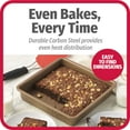 thumbnail image 5 of GoodCook BestBake Nonstick Textured Carbon Steel Square Pan, 9", Bronze, 5 of 9