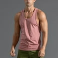 thumbnail image 2 of Leey-World Shaping Tank Tops for Men Sleeveless T Shirts for Men Men's Stretch Cool Dry Muscle Tank Tops Crewneck Sleeveless Workout Shirts Hot Pink,XL, 2 of 6