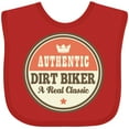 thumbnail image 3 of Inktastic Dirt Biker Vintage Classic Boys or Girls Baby Bib, 3 of 4