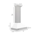 thumbnail image 6 of ZLINE 30 DuraSnow Stainless Steel Range Hood with White Matte Shell (KB4SNX-WM-30), 6 of 6