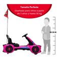 thumbnail image 2 of Montable Eléctrico The Baby Shop - go kart electrico, control remoto, 12v, luz, sonido, bluetooth Rosa -, 2 of 8