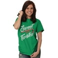 thumbnail image 4 of Sweet Twisted Christmas Candy Cane Women's Graphic T Shirt Tees Brisco Brands S, 4 of 6
