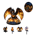 thumbnail image 2 of 2026 New Solar Garden Stakes, Fantasy Gothic Resin Outdoor Decor Light, Spooky Glowing Ornament for Halloween Garden and Patio Display (Wings Spreading), 2 of 6