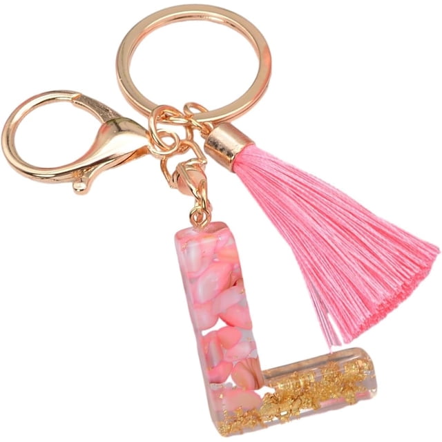 Letter Keychain,26 Letters A-Z Decorative Letter Keychain,Name Keychain for Women Girls Men Teenager Gift