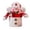 A, variant on Festive Holiday Design: Features adorable elderly Santa-style figure with knitted fabric texture, adding charm and color to Christmas décor.