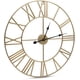 thumbnail image 5 of Sorbus Reloj de Pared Analógico, Estilo Números Romanos, Funciona a Pilas, Decorativo, para Cocina, Sala de Estar y Baño, 24 Pulgadas (Dorado), 5 of 7