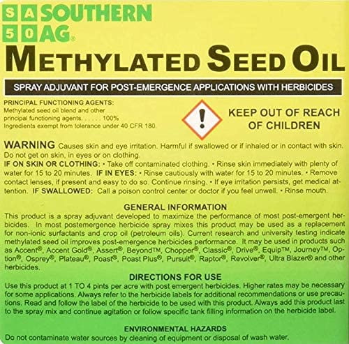 Methylated Seed Oil (MSO) - 128 fl oz Jug by Southern Ag
