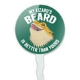 thumbnail image 2 of My Lizard's Beard is Better than Yours Bearded Dragon Cupcake Picks Toppers Decoration Set of 6, 2 of 6