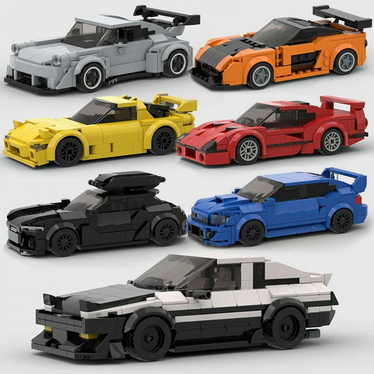 Moc Speed Champions AE86 Cars Racers Building Blocks Sets City
