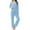Light Blue, variant on Ekouaer Womens Pajamas Set 2 Piece Button Down Sleepwear Soft Long Sleeve Top and Pants Pjs Lounge Sets