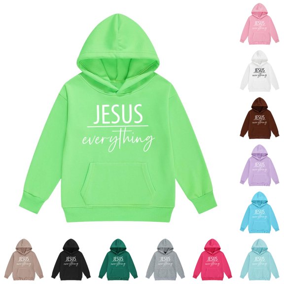 RMGVDSD Girls Hoodies & Sweatshirts for Little Kids/Big Kids Letter Print Hoodie Long Sleeve Pullover Hooded Sweatshirt Tops with Pocket Fashion Clothes 2-3 Years