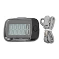 thumbnail image 2 of 3D Pedometer, Data Reset ABS Wearable Simple Step Counter Large Digital Display  For Fitness, 2 of 8